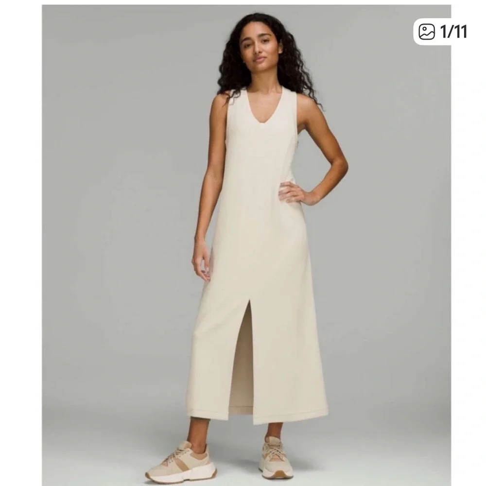 Lululemon Athletica Green Midi Dress